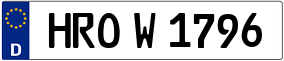 Trailer License Plate